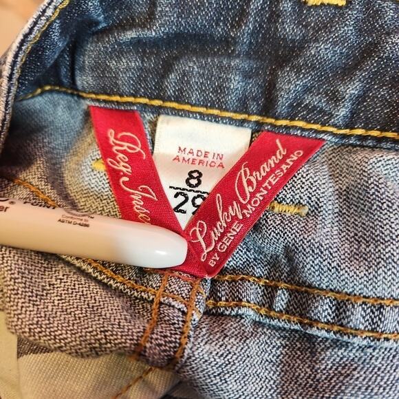 Vintage Lucky Brand Jeans Lola Boot Cut Women's Size 8/29 32x31* Made In USA Y2K - Picture 6 of 12